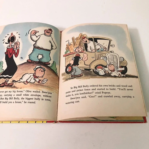 Vtg 1976  The House That Popeye Built Book Wonder Books - Picture 13 of 16